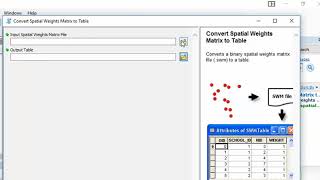 Spatial Weight Matrix using ArcGIS [upl. by Nailil201]