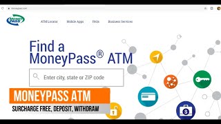 MONEYPASS ATM  Free ATM withdrawals  Fees Locations Near Me ATM Locator App [upl. by Kreg151]