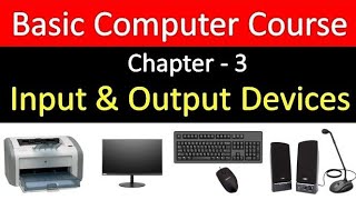 Input and Output Devices  Basic Computer Course  Chapter 3 in Hindi [upl. by Andrea]