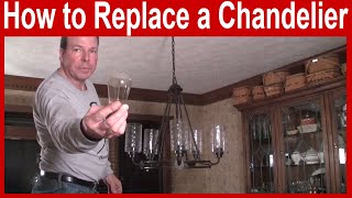 How to Replace a Chandelier [upl. by Filberto]