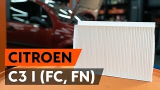 How to change pollen filter  cabin filter on CITROEN C3 1 FC FN TUTORIAL AUTODOC [upl. by Anowahs]