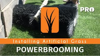 Powerbrooming Artificial Grass  Step 8 [upl. by Gena187]