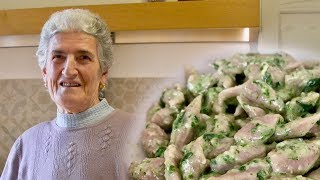 Pasta Grannies love Ciccis chestnut trofie with parsley pesto [upl. by Boyce]