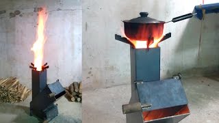 販售版高效率火箭爐30秒快速生火演示  New Rocket Stove [upl. by Heady]