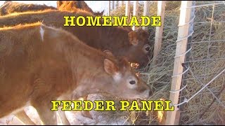 Homemade Feeder Panel for Cows [upl. by Arriec775]