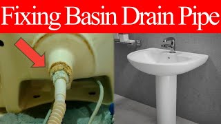 How to Fix Basin Drain Pipe Leakage  Inspection Inspector [upl. by Assili]