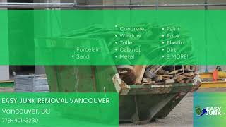 Construction Debris Removal Services  Easy Junk Removal Vancouver [upl. by Atelokin]