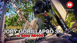 Joby Gorillapod 3K for Sony a6400 Unboxing amp Test [upl. by Onida227]