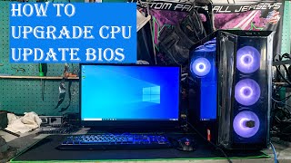 How to upgrade a CPU and update BIOS [upl. by Alyek]