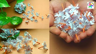 Paper Shiuli Ful  Night Flowering Jasmine Tutorial Easy At Home  DIY Paper Night Jasmine Flowers [upl. by Saxet]