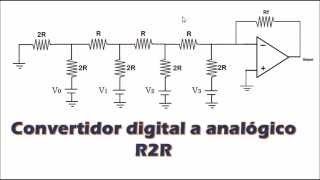 Funcionamiento del Convertidor digital a analógico R2R [upl. by Barcus62]