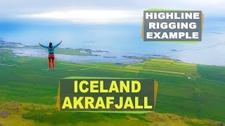 Highline Rigging Example  Iceland Part 1 of 5  Akrafjall [upl. by Dirk]