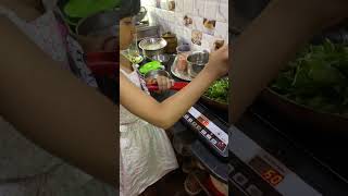 Isana First Cooking Experience  kalmi saak [upl. by Adnik]