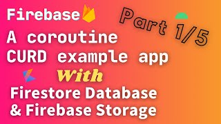 android firebase cloud firestore database with coroutine  kotlin firestore crud example app  Part1 [upl. by Novello]