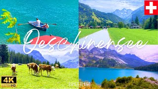 Kandersteg to Oeschinen Lake  Hiking in One of the Most Beautiful Place in Switzerland  4K [upl. by Ettari]