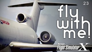 Microsoft Flight Simulator X 727 to Nashville Part II [upl. by Atekihc428]