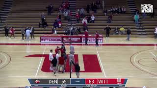 Mens Basketball  Wittenberg vs Denison [upl. by Yraeg120]