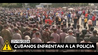 Salieron CON TODO a la CALLE 👉 Enfrentamiento a PALO LIMPIO entre la PNR y EL PUEBLO CUBANO [upl. by Campbell372]