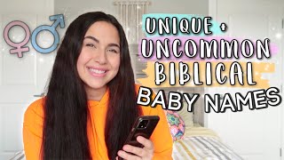 RARE  UNIQUE Biblical Baby Names 2020 For Boys amp Girls  Uncommon Baby Names From The Bible [upl. by Dinsdale763]