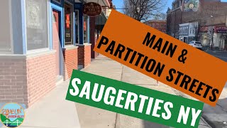 Partition and Main Street Saugerties New York  NY   A Ramblin Quick Walk [upl. by Rairb]