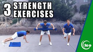 3 Exercises For Tennis Players  STRENGTH FITNESS WORKOUT [upl. by Eidnar191]