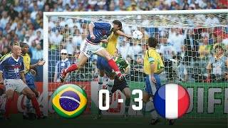 France 3  0 Brazil  World Cup 1998 HD [upl. by Starinsky]