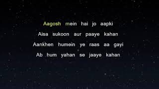 Dekha Hazaro Dafaa  Rustom Karaoke Version [upl. by Anelec]