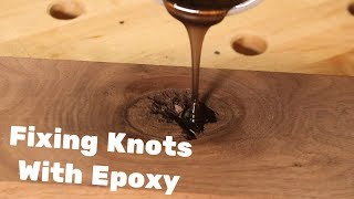 Fixing Knots and Voids With Epoxy [upl. by Ahsataj114]