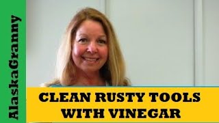 How To Clean Rusty Tools With Vinegar Remove Rust from Garden Tools [upl. by Nisa]