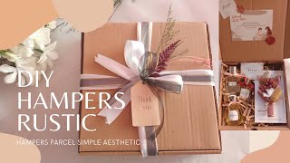 DIY HAMPERS  HAMPERS RUSTIC AESTHETIC [upl. by Euqinu953]