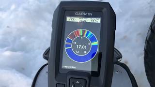 Garmin Striker 4 ice fishing demo [upl. by Aleahcim]