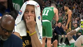 STEPH HEARS IT FROM BOSTON FANS AFTER SHOCKED BY 50POINT BLOW OUT AIRBALLS [upl. by Alla]