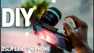 DSLR lens on phone  DIY  PART  1 [upl. by Auehsoj]