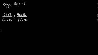 00060 Brøkregning  Multiplikasjon og divisjon av brøker med flerleddete tellere og nevnere [upl. by Erodeht149]