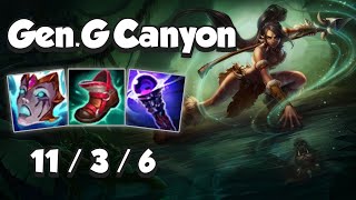 GenG Canyon Nidalee vs LeeSin  Patch 146 [upl. by Atterual964]