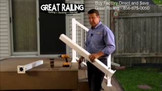 How to install Aluminum railing posts [upl. by Weinman]