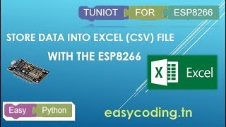 NodeMcu ESP8266 Tutorial B17 Send data to EXCEL CSV [upl. by Orag989]