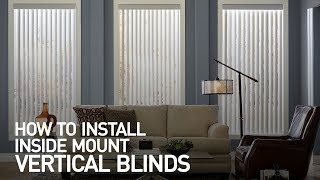 How to Install Inside Mount Vertical Blinds [upl. by Tterag]