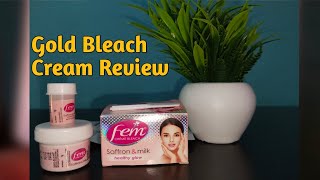 Gold Bleach Cream Review  Fem Cream Bleach Review [upl. by Atinek]