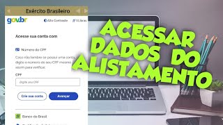 COMO ACESSAR O SITE DO ALISTAMENTO  ATUALIZADO [upl. by Akinal]