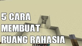 5 Cara Membuat Ruang Rahasia di Minecraft [upl. by Aitas]