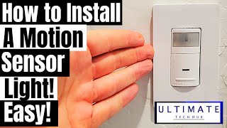 DIY Leviton Motion Sensor Light  How to Install  EASY INSTALL  20 [upl. by Ylrebmek667]