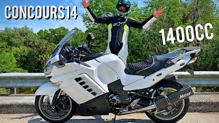 Kawasaki Concours 14 Test Ride amp Review Biggest Bike I’ve Ever Been On [upl. by Trahurn619]