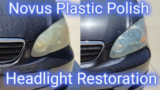 How To Restore Headlights Easy With Novus Plastic Polish [upl. by Rozek]