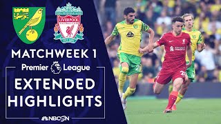 Norwich City v Liverpool  PREMIER LEAGUE HIGHLIGHTS  8142021  NBC Sports [upl. by Ellened]