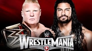 Brock Lesnar vs Roman Reigns  WrestleMania 31 WWE 2K15 [upl. by Herc764]