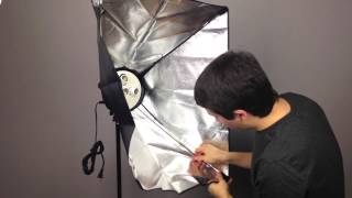 How to Set Up Softbox Lighting Kit Fancierstudio [upl. by Krever]