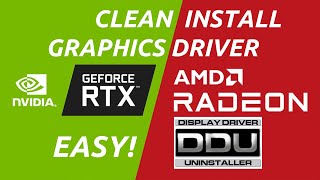 How to Clean Install Graphics Drivers Using DDU  The Proper Way  Clean Reinstall Uninstall  Easy [upl. by Yelnet981]