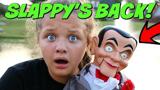 Slappy IS BACK Getting Rid of Slappy For Good Goosebumps in Real Life [upl. by Eiramrebma]