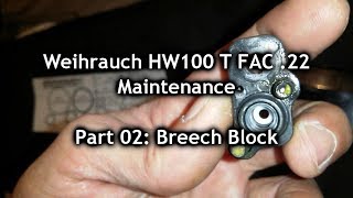 Weihrauch HW100 T FAC 22 Maintenance Part 02 Breech Block Orings Replacement [upl. by Dafna483]